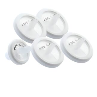 Polytetrafluoroethylene (PTFE) syringe filters